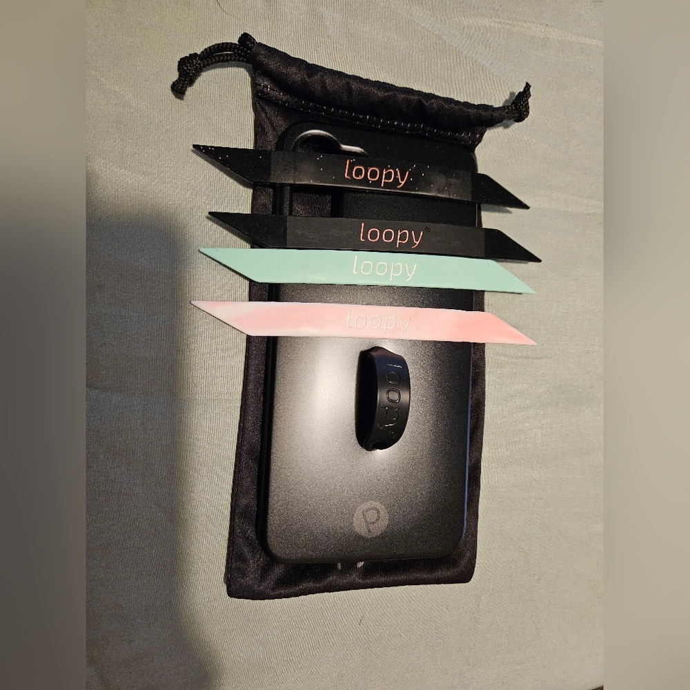 Loopy Case with Black, Pink, and Mint Loops